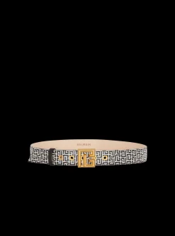 Sale Calfskin PB Belt Embossed With The PB Labyrinth Monogram Women Belts