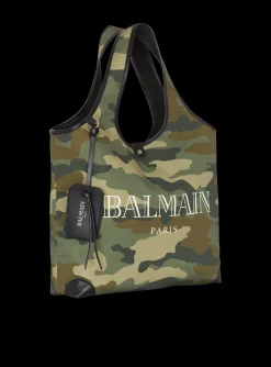 Store Camouflage Canvas B-Army Grocery Bag With Vintage Logo Bags And Backpacks