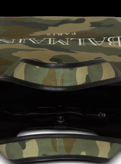 Store Camouflage Canvas B-Army Grocery Bag With Vintage Logo Bags And Backpacks