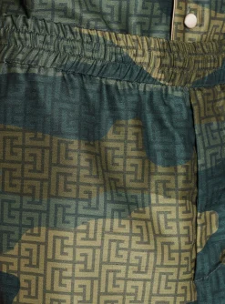 Cheap Camouflage Monogrammed Shantung Shorts Sportswear|Trousers And Shorts