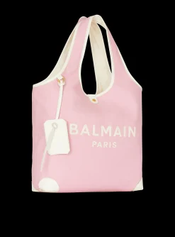 Outlet Canvas And Leather B-army Grocery Bag Women Tote Bags|Shoulder Bags