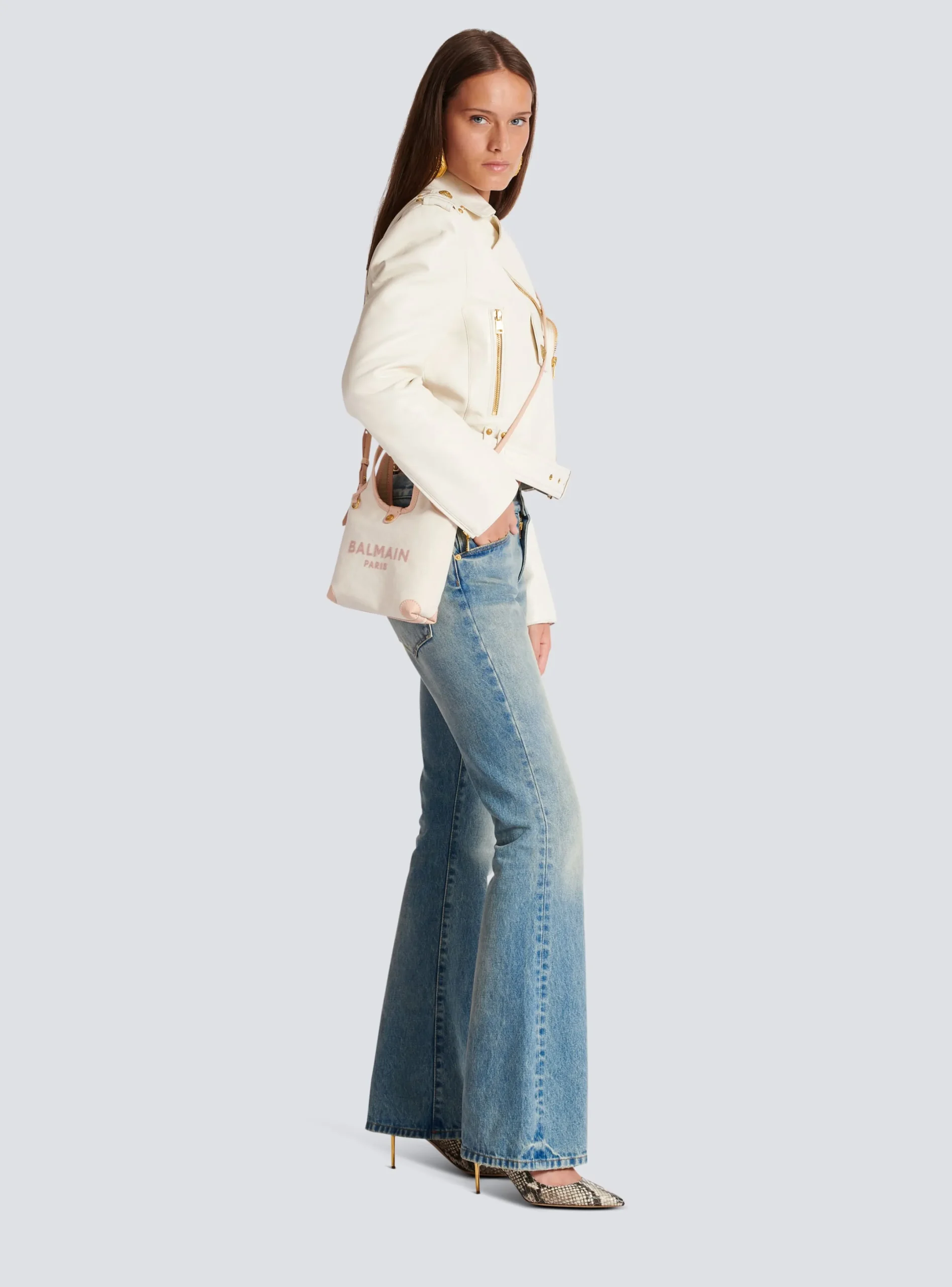 Store Canvas And Leather B-army Grocery Bag Women Tote Bags|Shoulder Bags