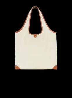 Best Canvas And Leather B-army Grocery Bag Women Tote Bags|Shoulder Bags