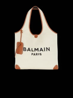 Cheap Canvas And Leather B-army Grocery Bag Women Tote Bags|Shoulder Bags