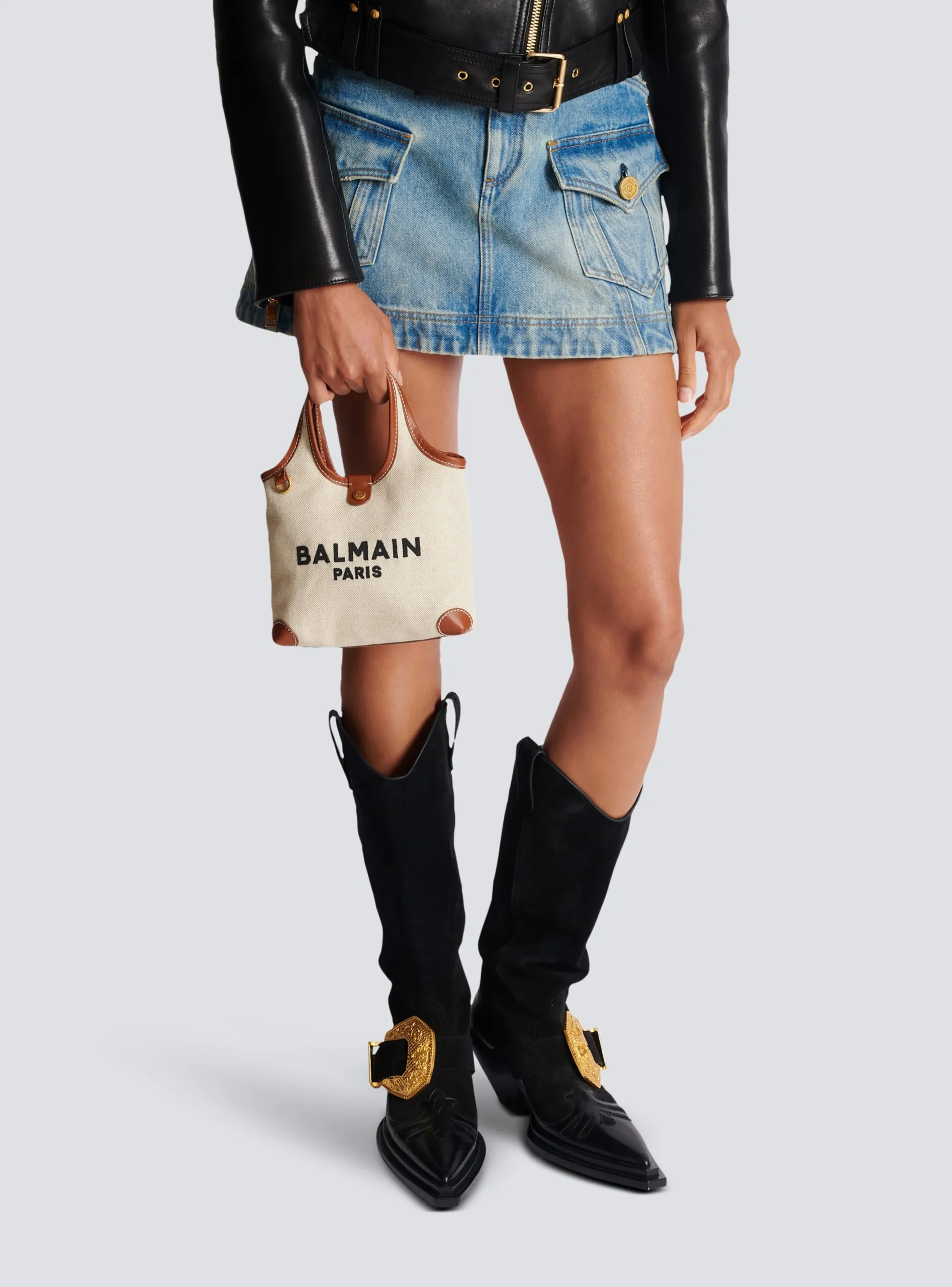 Cheap Canvas And Leather B-army Grocery Bag Women Tote Bags|Shoulder Bags
