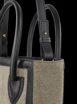 Hot Canvas B-Army 26 Bag With Leather Panels Women Tote Bags|Crossbody Bags