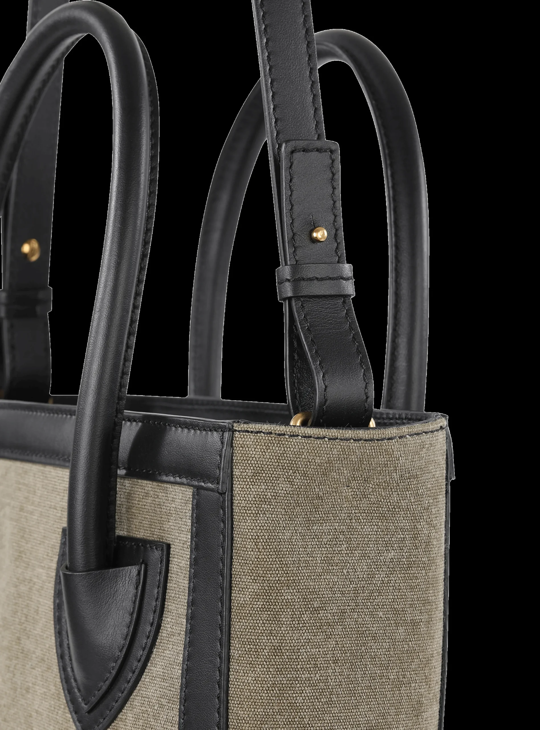 Hot Canvas B-Army 26 Bag With Leather Panels Women Tote Bags|Crossbody Bags