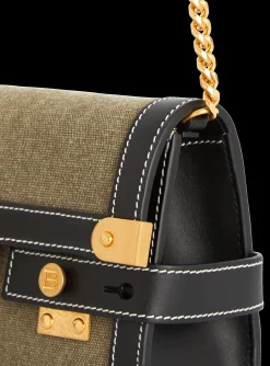 New Canvas B-Buzz 23 Clutch Bag With Leather Panels Women Mini Bags|Shoulder Bags