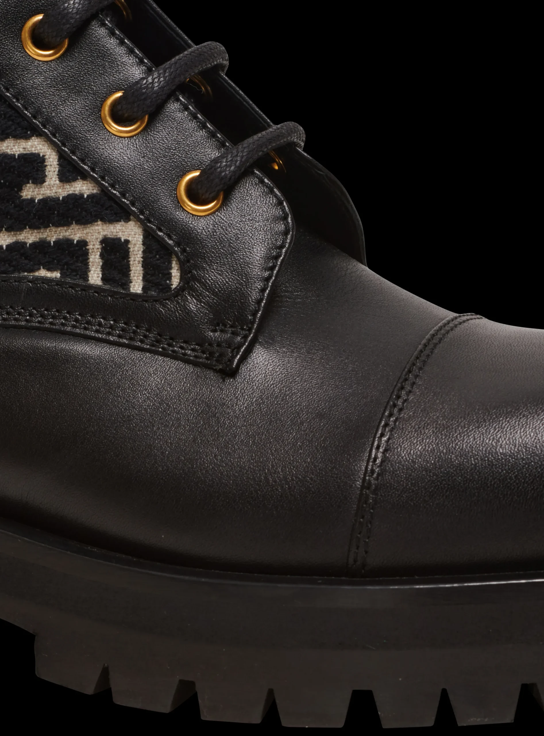 Cheap Charlie Monogram Jacquard And Leather Ranger Boots Women Boots