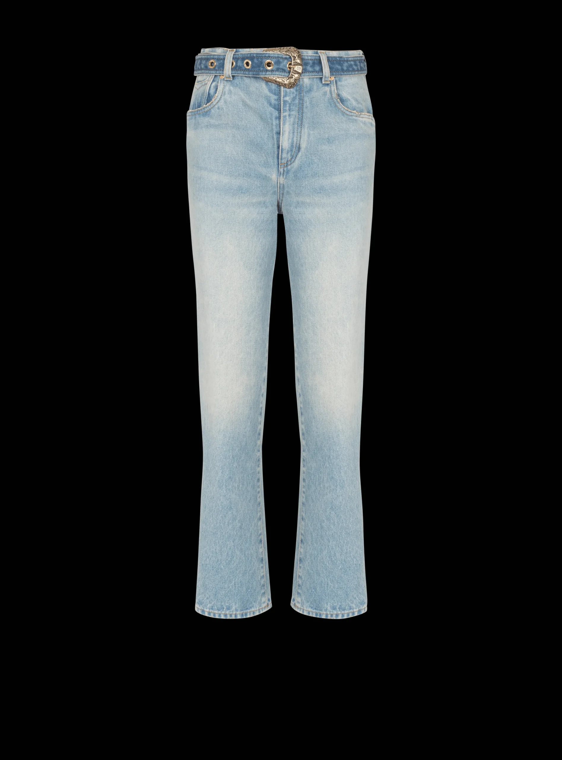 Clearance Classic Belted Jeans Women Denim