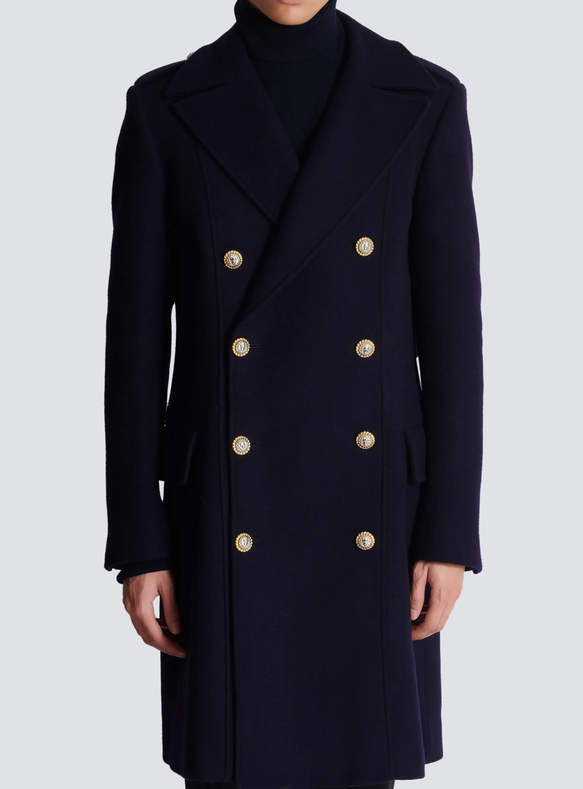 New Coat In Felted Double-faced Wool Outerwear