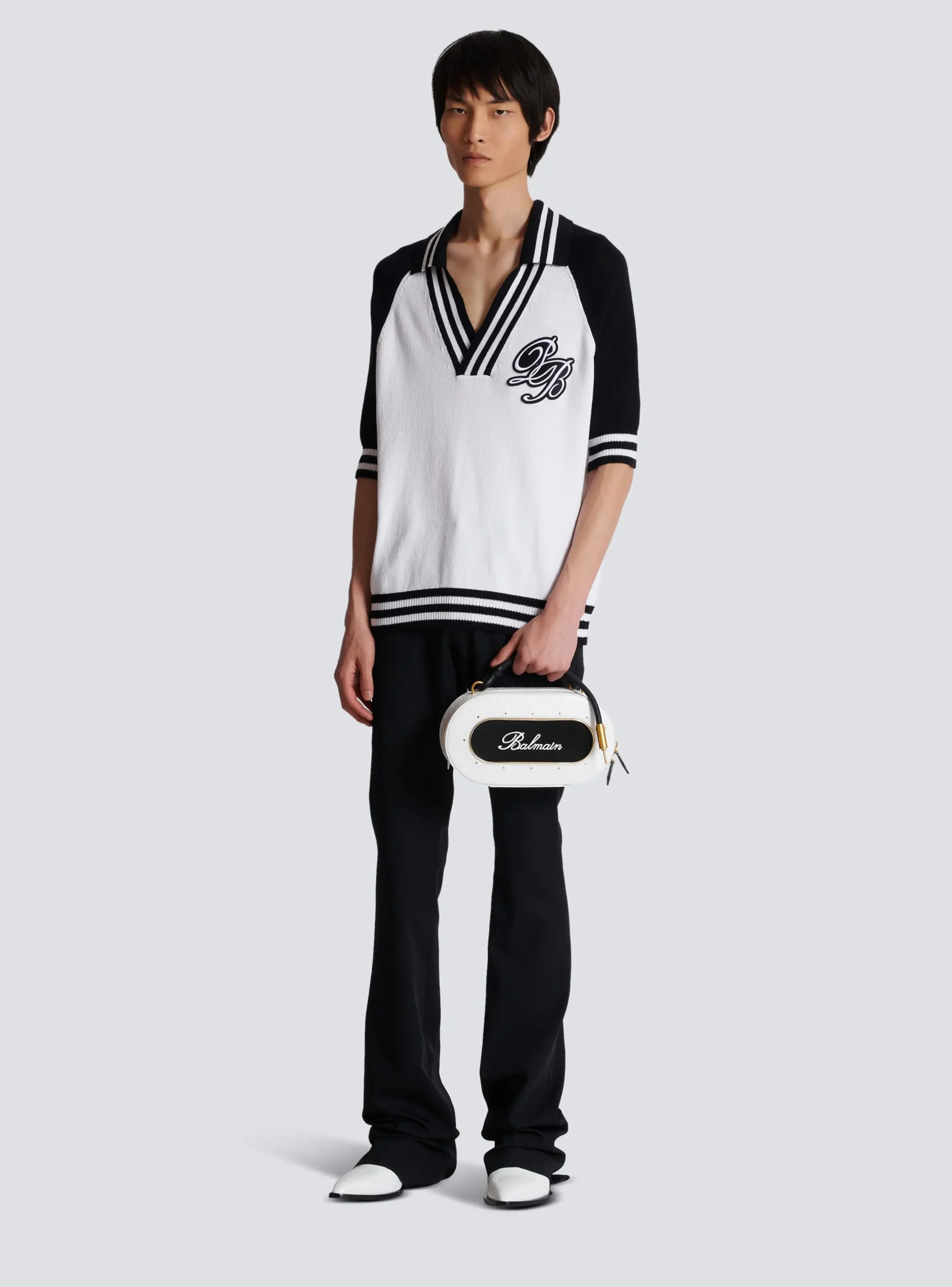 Best Sale College Baseball PB Signature Knit Polo Shirt Knitwear|Shirts And Polos