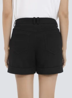 Shop Cotton Low-rise Shorts Women Trousers And Shorts
