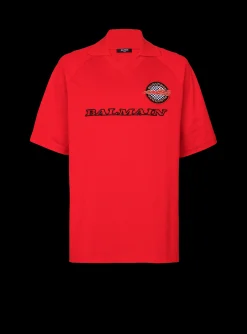Best Sale Cotton Piqu&eacute; Polo Shirt With Racing Embroidery Shirts And Polos