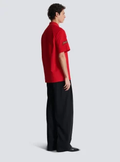 Best Sale Cotton Piqué Polo Shirt With Racing Embroidery Shirts And Polos