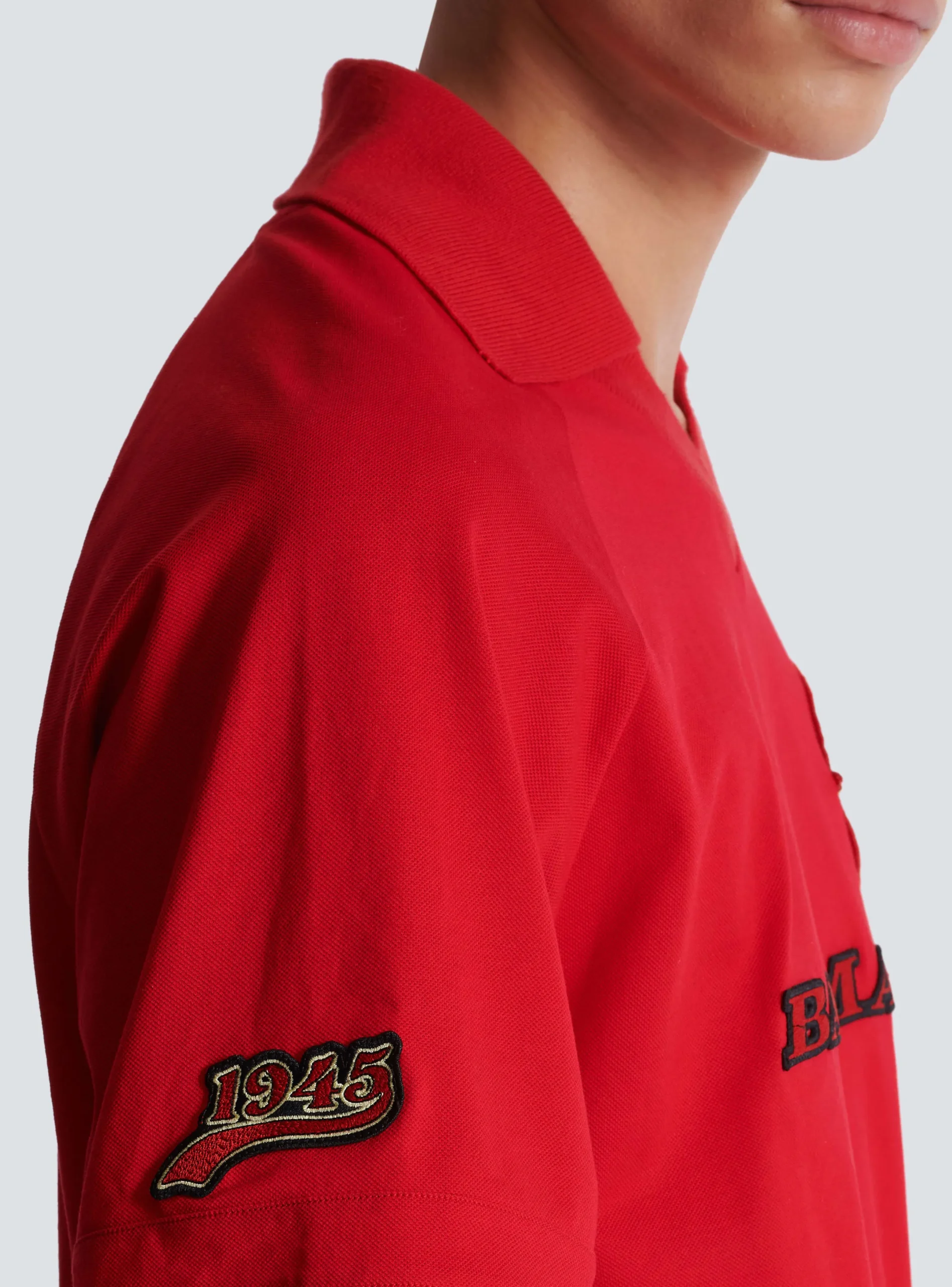 Best Sale Cotton Piqué Polo Shirt With Racing Embroidery Shirts And Polos