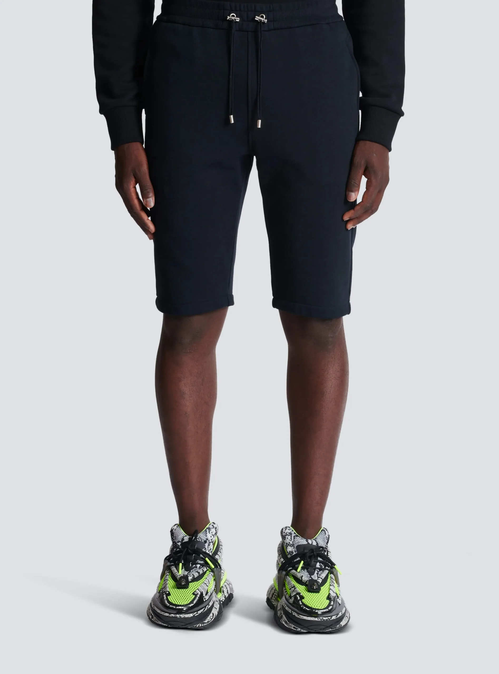 Discount Cotton Shorts With Flocked Paris Logo Sportswear