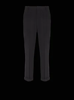 Cheap Crepe And Rhinestone Trousers Trousers And Shorts