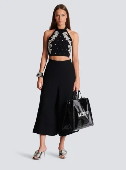 Shop Crepe Culotte Skirt Women Trousers And Shorts