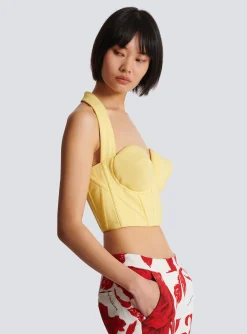 Best Crepe Halterneck Crop Top Women Tops And Shirts