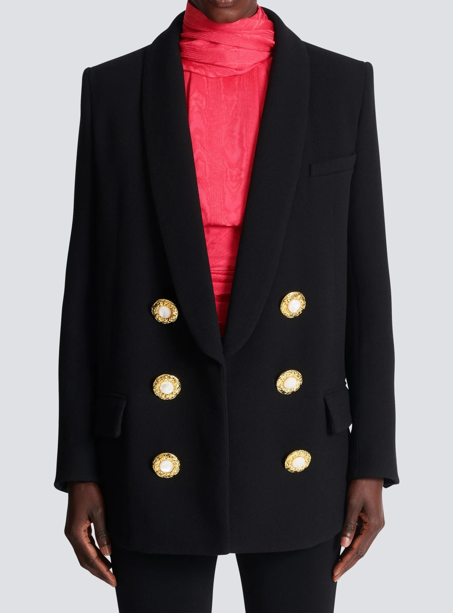 Store Crepe Jacket With A Shawl Collar Women Jackets And Blazers