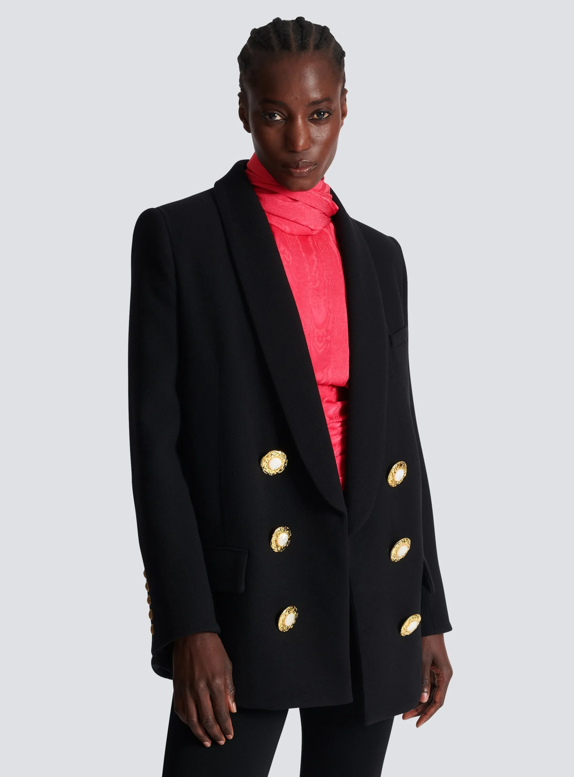 Store Crepe Jacket With A Shawl Collar Women Jackets And Blazers