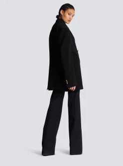 Discount Crepe Jacket With Double-breasted Button Fastening Women Jackets And Blazers|Jackets And Blazers