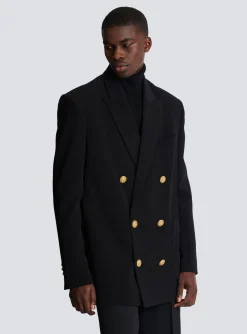 Discount Crepe Jacket With Double-breasted Button Fastening Women Jackets And Blazers|Jackets And Blazers