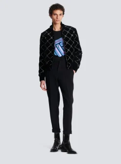 Online Crepe Straight-cut Trousers Trousers And Shorts