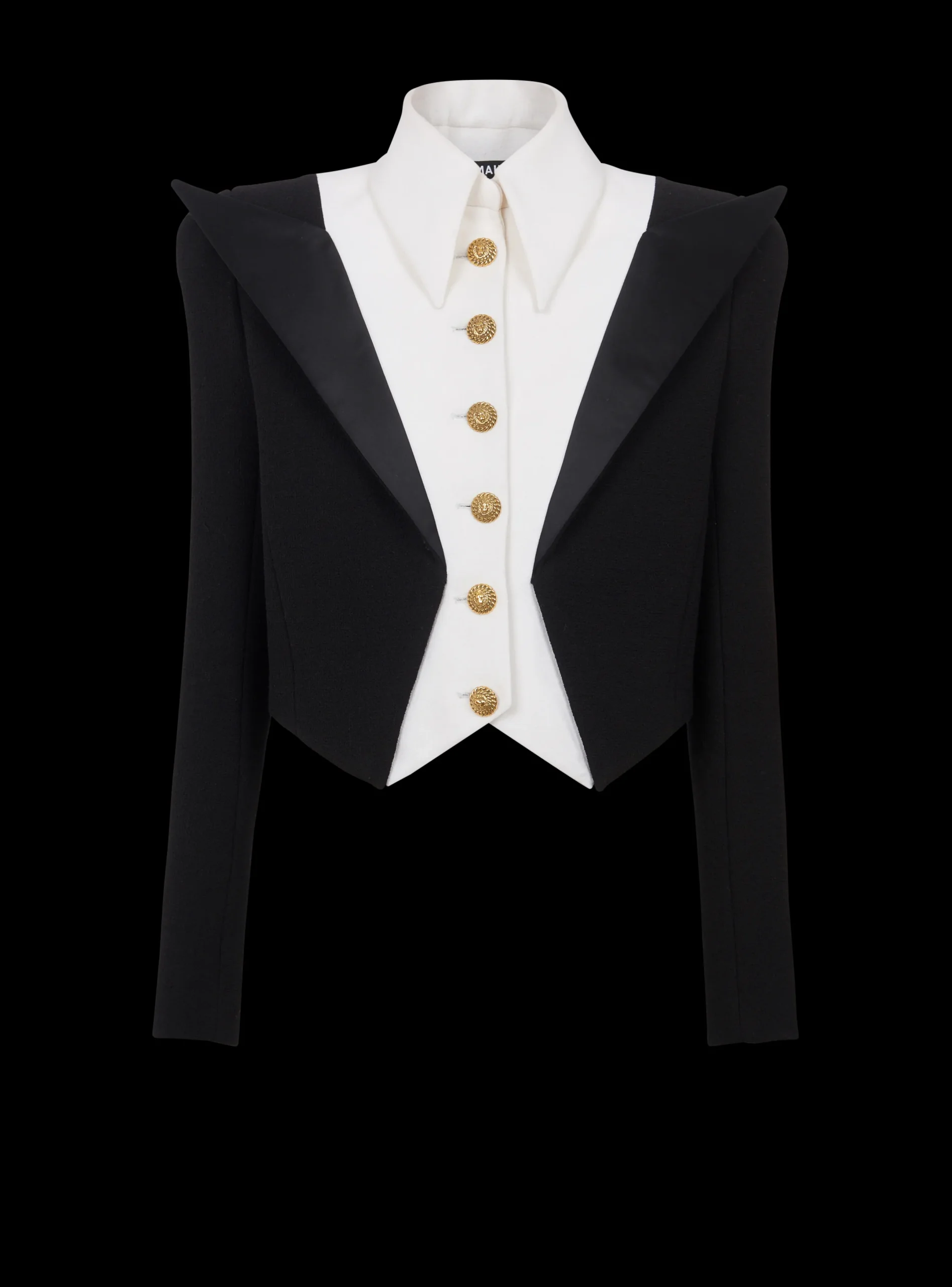 Hot Cropped 6-button Crepe Jacket Women Jackets And Blazers