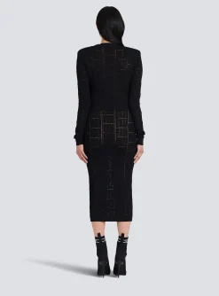 Fashion Cropped Eco-designed Sweater With Monogram Women Knitwear