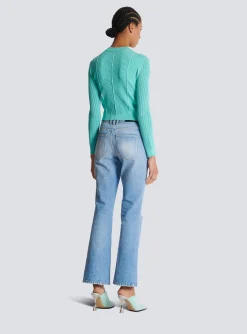 Shop Cropped Knit Cardigan Women Knitwear