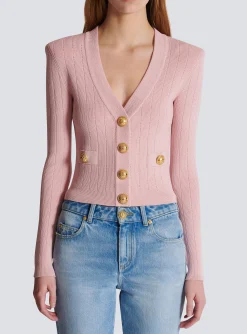 Store Cropped Knit Cardigan Women Knitwear