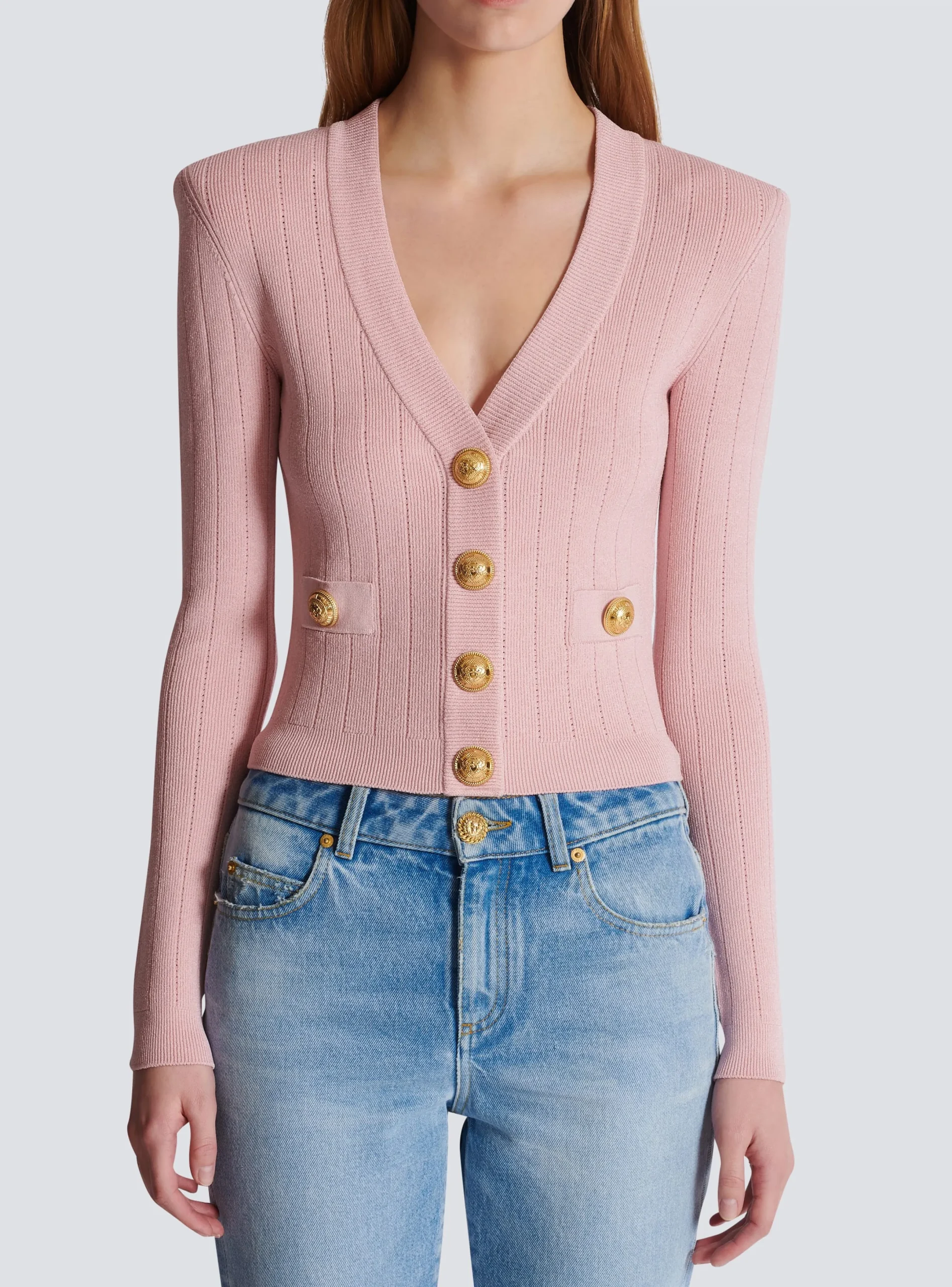 Store Cropped Knit Cardigan Women Knitwear