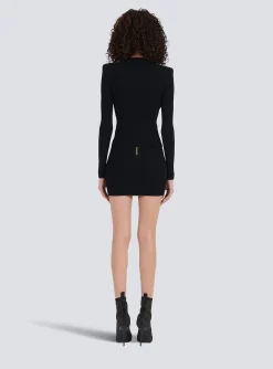 Sale Cropped Knit Cardigan With Gold-tone Buttons Women Knitwear