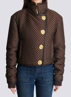 Sale Cropped Mini Monogram Jacket Women Outerwear