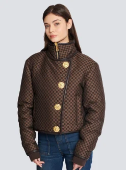 Sale Cropped Mini Monogram Jacket Women Outerwear