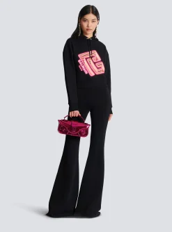Fashion Cropped Neon-print Sweatshirt Women Sweatshirts