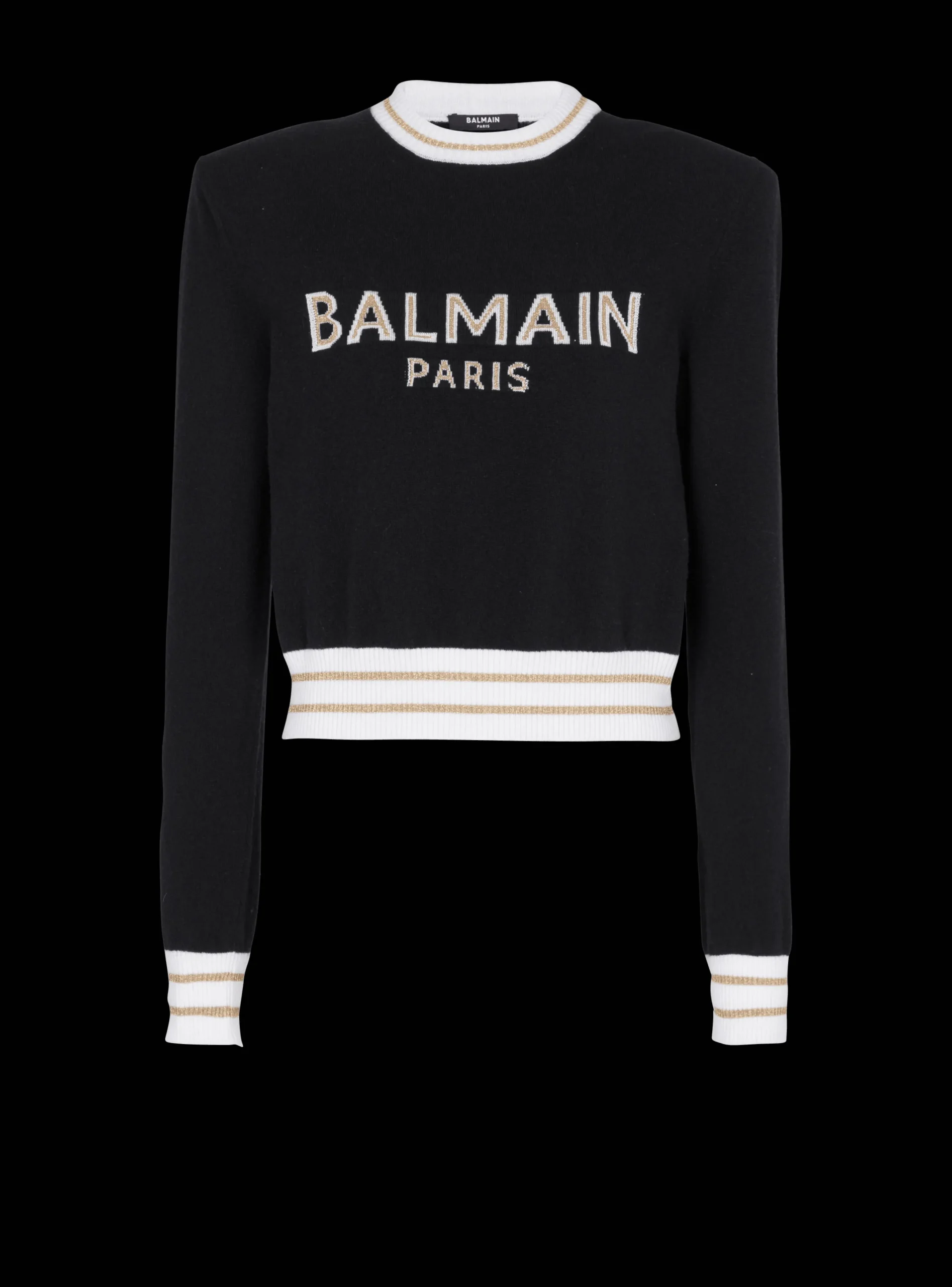 Best Sale Cropped Wool Jumper With Logo Women Knitwear