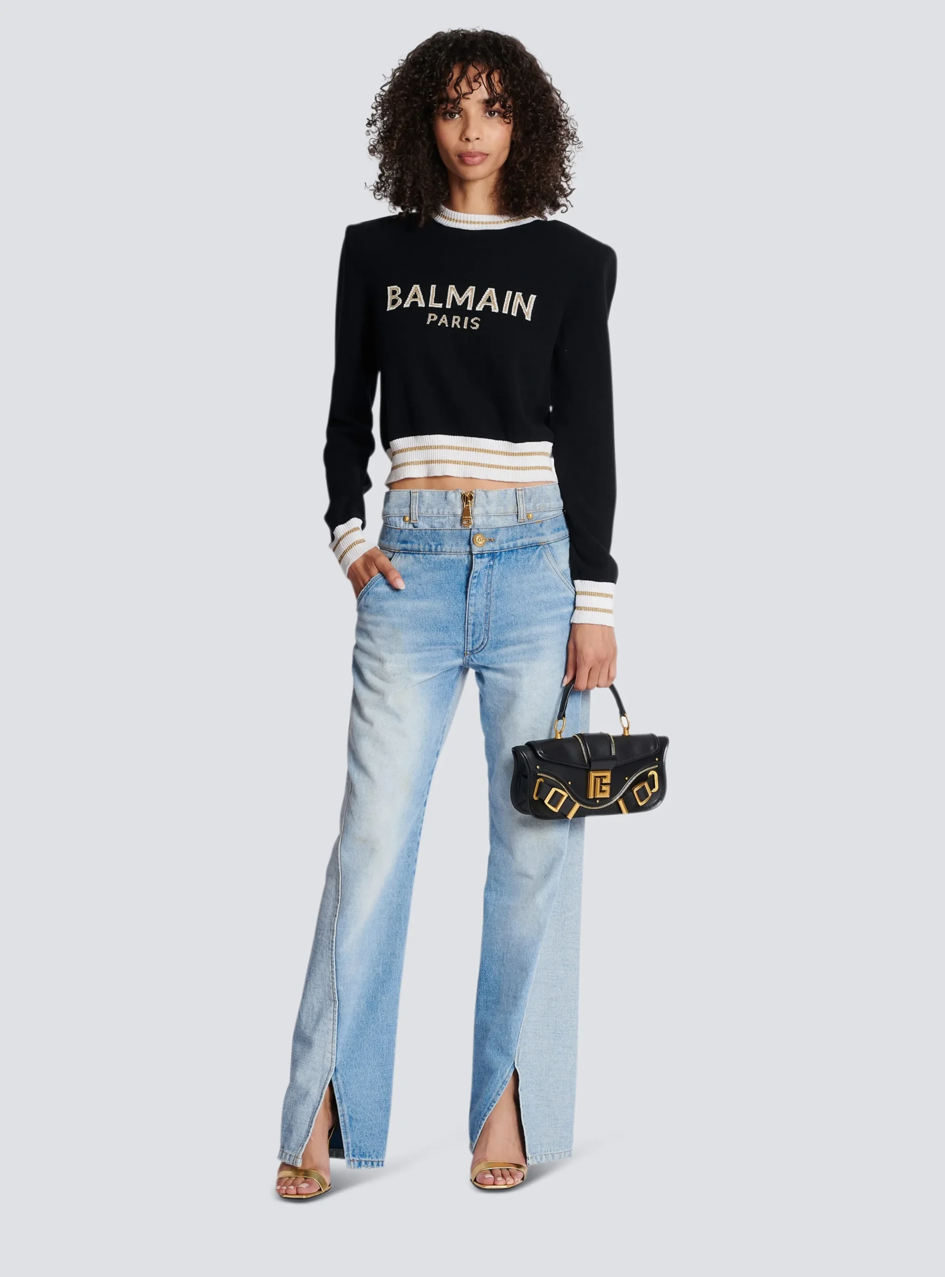 Best Sale Cropped Wool Jumper With Logo Women Knitwear