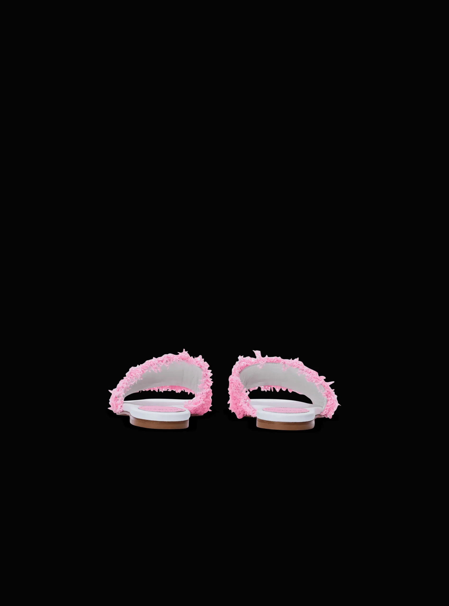 Sale Dafne Leather And Tweed Mules Women Flat Shoes