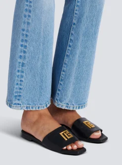 Sale Dafne PB Mules In Calfskin Women Flat Shoes|Boots