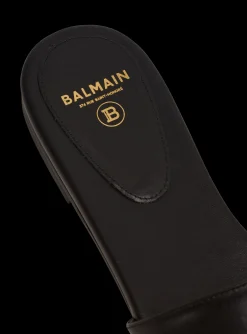 Clearance Dafne Smooth Calfskin Leather Mules Women Flat Shoes
