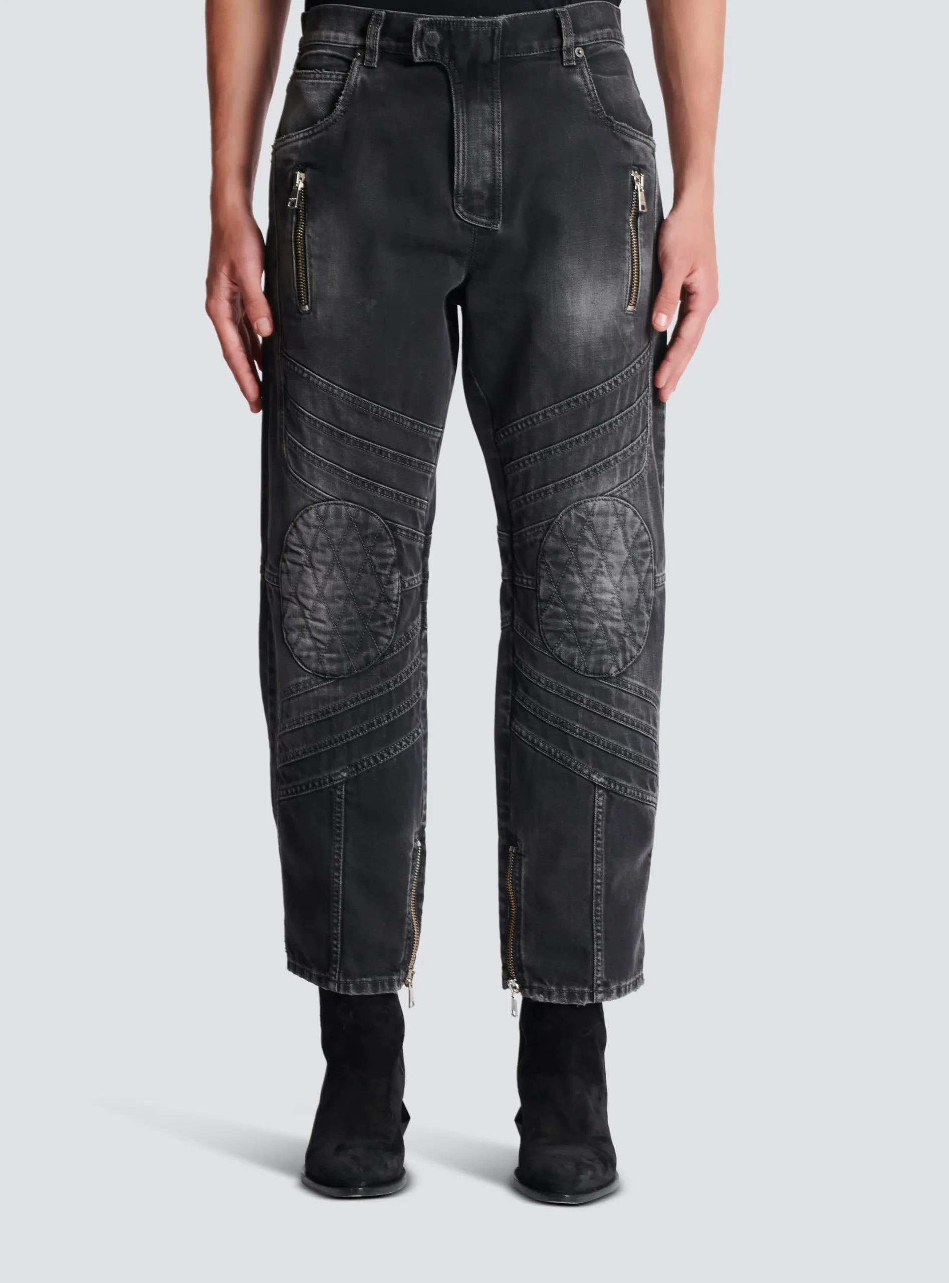 Clearance Denim Biker Jeans Denim
