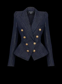 Flash Sale Denim Jacket With Lurex Stripes Women Denim|Jackets And Blazers
