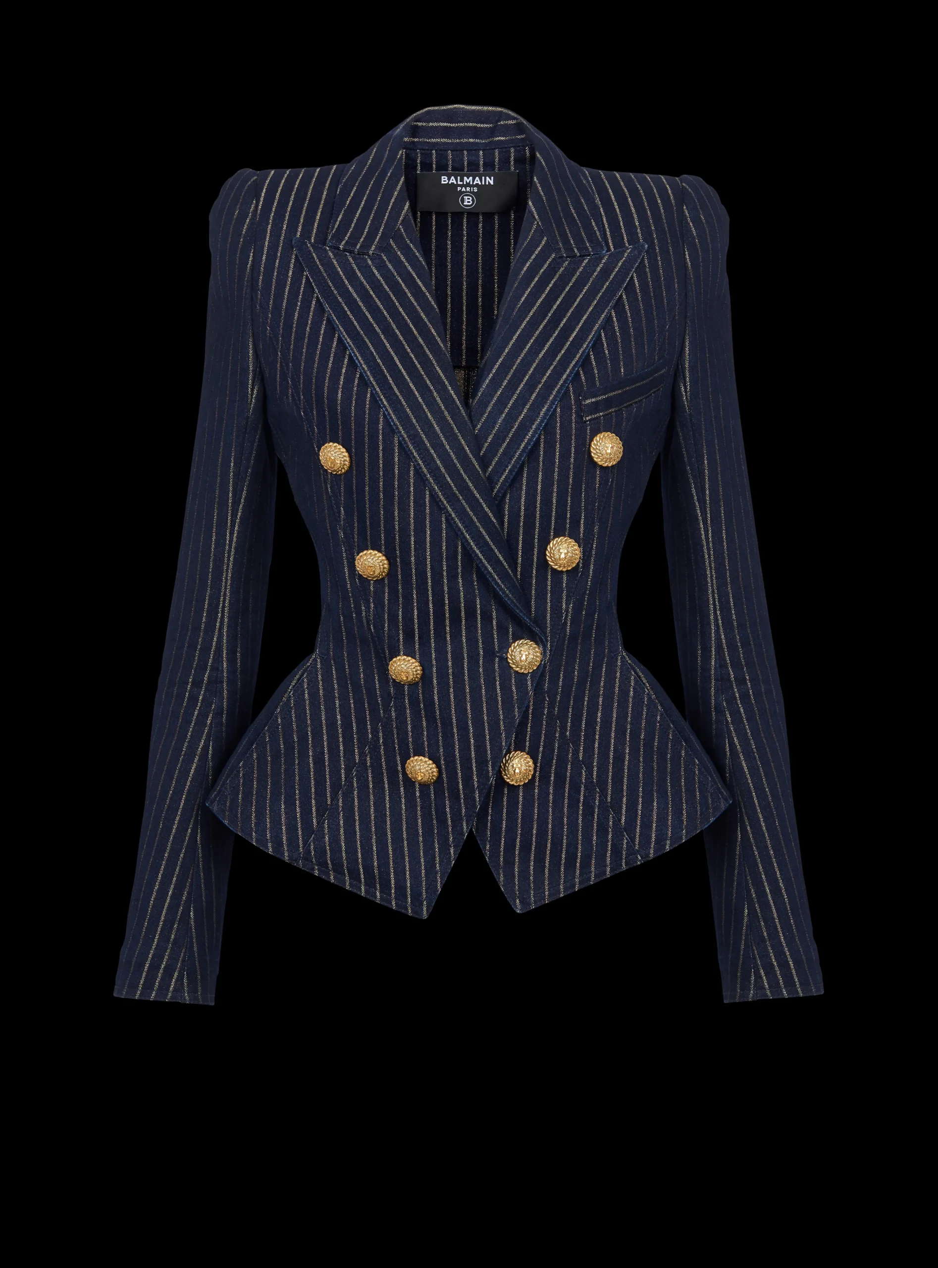 Flash Sale Denim Jacket With Lurex Stripes Women Denim|Jackets And Blazers