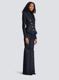 Flash Sale Denim Jacket With Lurex Stripes Women Denim|Jackets And Blazers