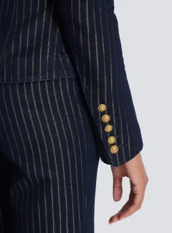 Flash Sale Denim Jacket With Lurex Stripes Women Denim|Jackets And Blazers