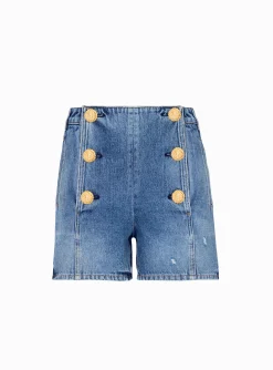 Cheap Denim Shorts With Buttons Women Denim