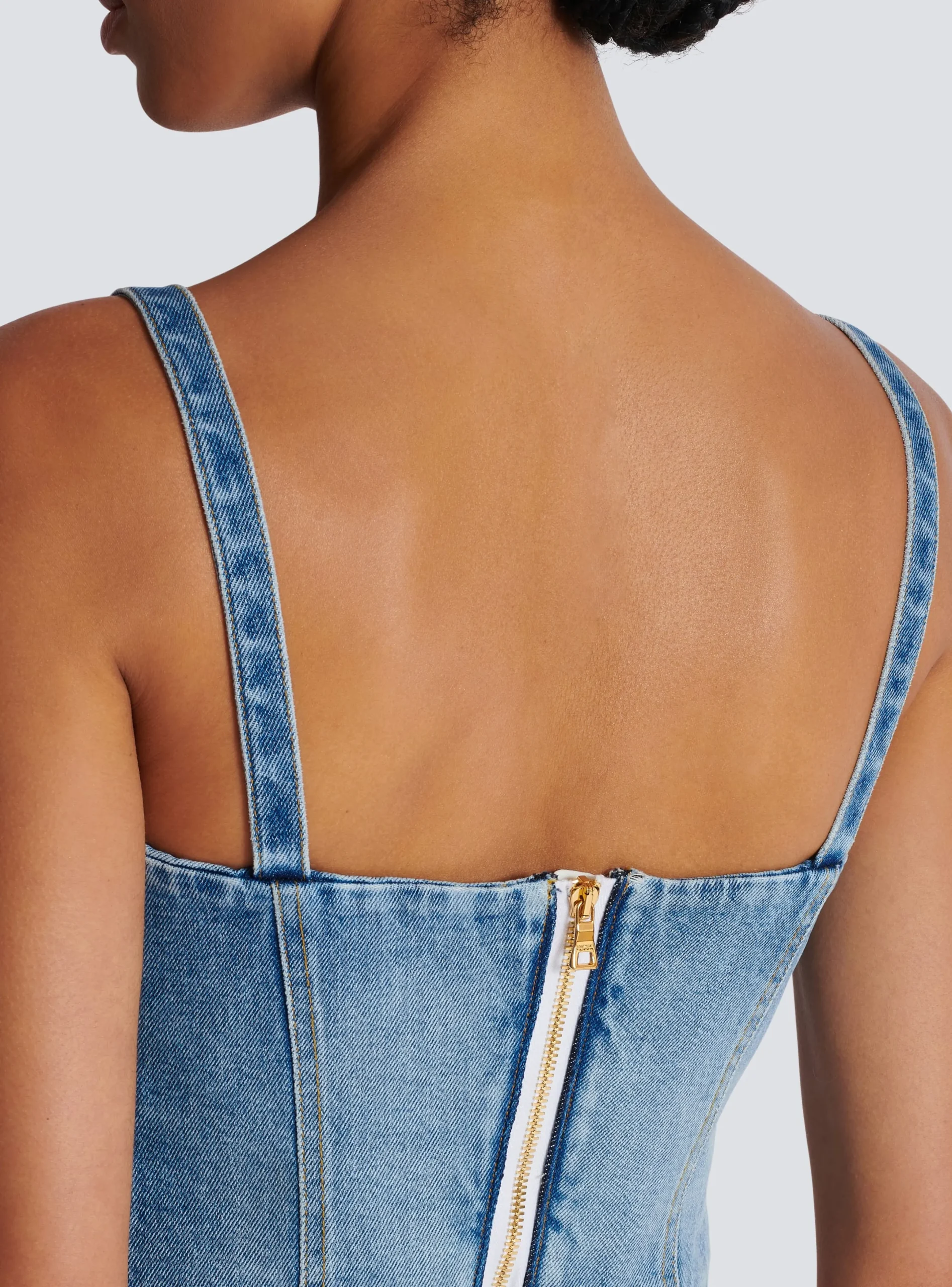 Hot Denim Top With Thin Straps Women Tops And Shirts